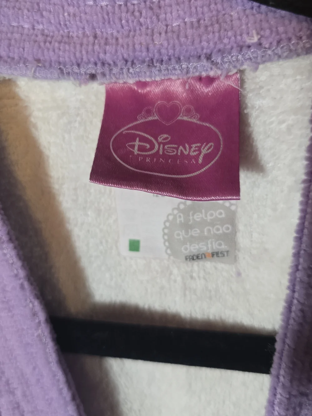 Disney Princess Rapunzel Tangled Girls Bathrobe Robe Size 12-14 Purple Lepper